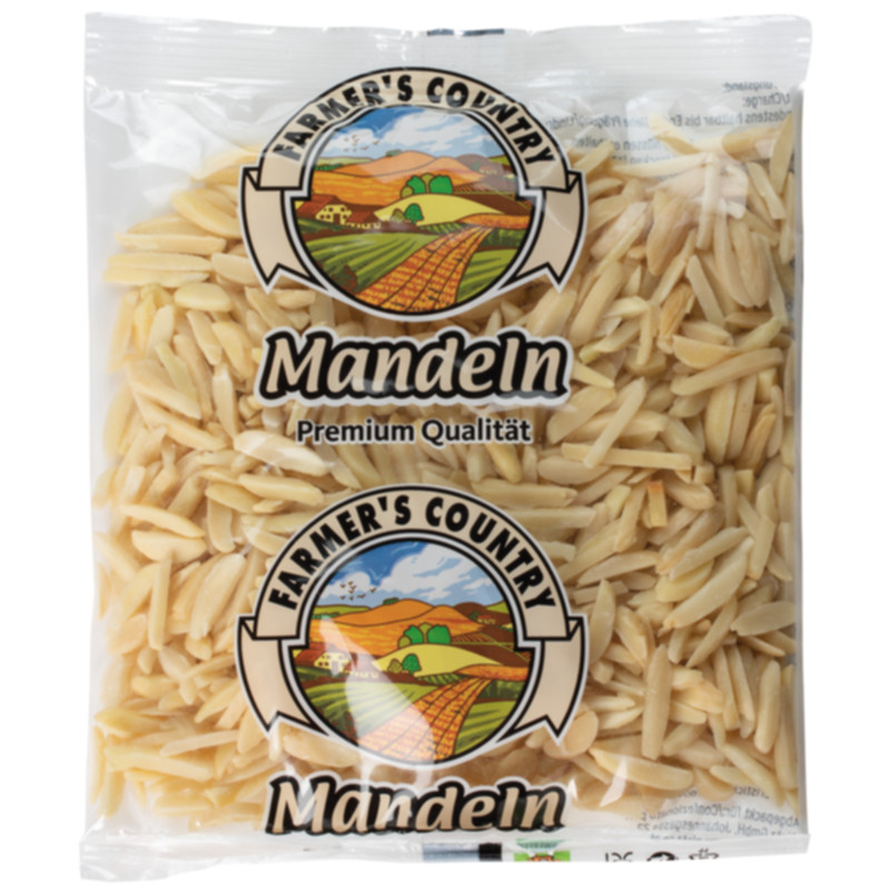 Farmers Country Mandeln blanchiert gestiftelt 100 g feine Mandelstifte für Backen und Verfeinern